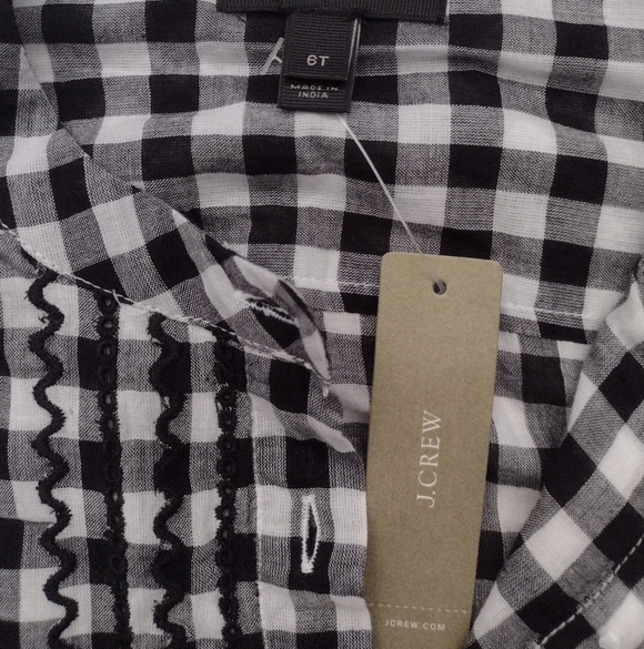 J.Crew Black and White Long Sleeve Tunic - Picture 3 of 5